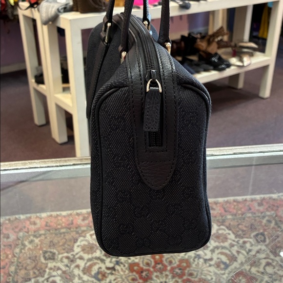 Gucci Black monogram and leather purse - Picture 5 of 12